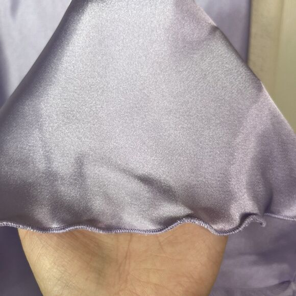 bebe Lavender Satin Cowl Neck Slip Midi Dress Women’s Size Small - Picture 3 of 10